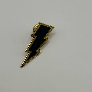 Vintage 1990s Lightning Bolt Enamel Pin